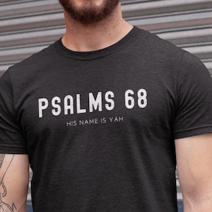 Psalms 68:4 Shirt, His Name Is Yah, Israelite Clothing, Religious Tee, Christian T-shirt, Messianic Shirt, Set-Apart Apparel, Religious Gift
