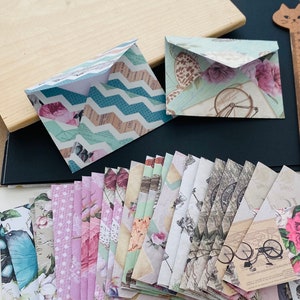 Assorted mini envelopes| vibrant colours | Handmade| High Quality Designer Paper