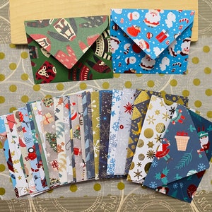 Enveloppes 3 x 4 assorties | Thèmes des fêtes | Papier design