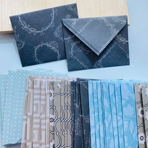 Assorted Mini Envelope Set - variety designs | High quality craft material Handmade