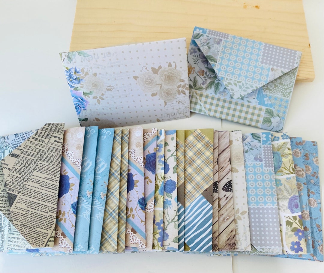 Handmade Mini Envelopes Set: Assorted Designs (10.5cm X 8cm) - Etsy