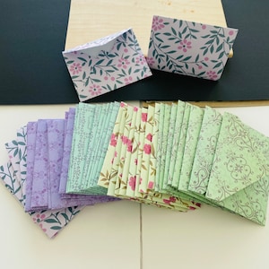 Enveloppes faites main | Imprimés floraux | Haute qualité