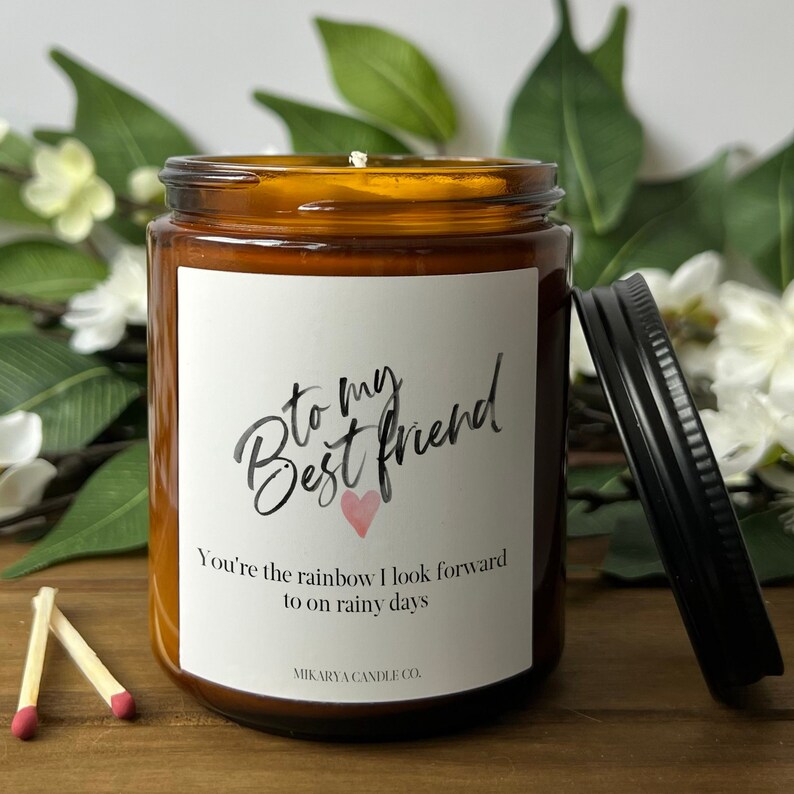 Best Friend Gift Best Friend Candle I Miss You to My Best Etsy