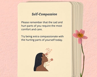 Mental Health Cards, Self Love Affirmation Cards, Encouragement Cards for Women, Positive Affirmation Cards,  Self Care Cards