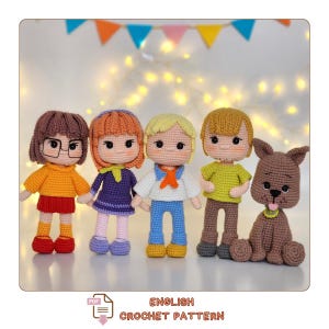 Amigurumi Scooby Doo Dolls Crochet Pattern 5-in-1 –  Bundle – PDF Instant  Download