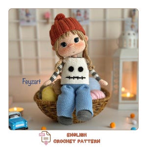 Patrón de crochet para muñecos amigurumi de Halloween – Temporada espeluznante – Descarga instantánea en PDF