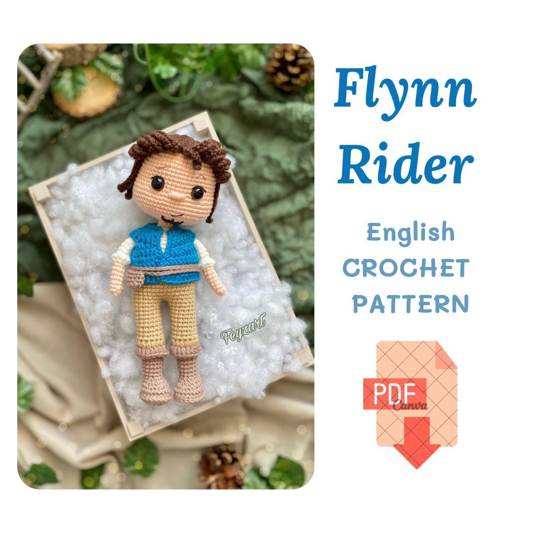 Flynn Rider Crochet Pattern, English Pattern, Rapunzel Prince, Doll ...