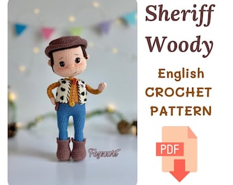 Amigurumi Woody Dolls Crochet Pattern – Toys Story – PDF Instant  Download