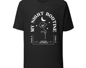 Camiseta Mi Rutina Nocturna Unisex (Negra)