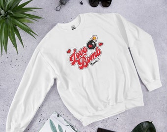 Fromis_9 Love Bomb Sudadera Blanca
