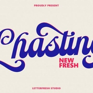 Modern Sans Serif Font, Retro Magic Font, Italic fonts, funky font, wavy font, cricut font, retro 70s font, font with tails, bold font
