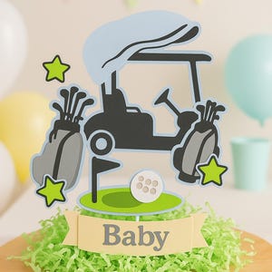 Golf Theme Baby Shower Centerpieces, Unique Golf Party Decor, Fun Baby Shower Decorations for Golf Lovers