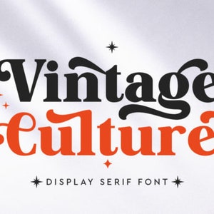 Retro Alphabet Schrift, Vintage Schrift, Retro Serif Schrift, 70er Jahre Schrift, alte englische Schrift, Retro-Schrift, Schrift mit Schwänzen, moderne Schrift