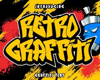 Graffiti Fonts Bundle - Urban Design, Cricut Ready, SVG & TTF Files, Digital Download for Creative Projects