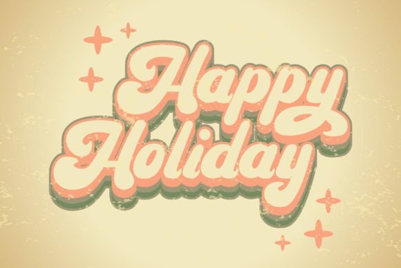 Chunky Retro Groovy Font | Retro Serif Font | Decorative Retro Font ...