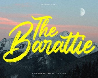 Brush Script Font | Calligraphy Font | Handwritten Monoline Font | Cursive Font | Handwritten Font