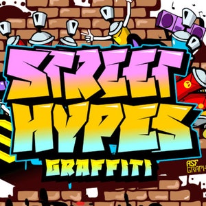 Graffiti Font | Graffiti Font SVG | Graffiti Font PNG | Graffiti Font Cricut