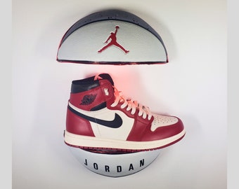 Michael Jordan LED Basketball Display Shelf - Zebra Red