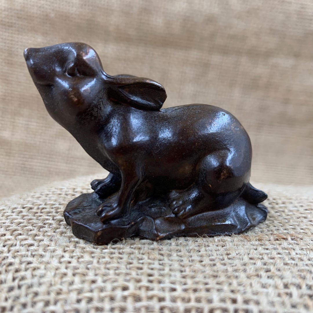 Copper Booted Rabbit Vintage Copper Zodiac Figurines Rabbit Statue Sculpture Home Decor ...