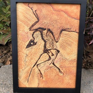 Jurassic World Replica, Dinosaur Dragon Bird Fossils, Animal Skeleton Fossils, Full Size Replica of  Archaeopteryx Fossil Holiday Xmas  Gift