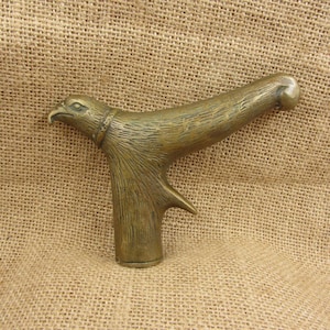Antique Bronze eagle head Design bird Handle For Wooden Walking Stick Cane walking stick Cast Iron Decorative Fence Tip Toppers Cane Head