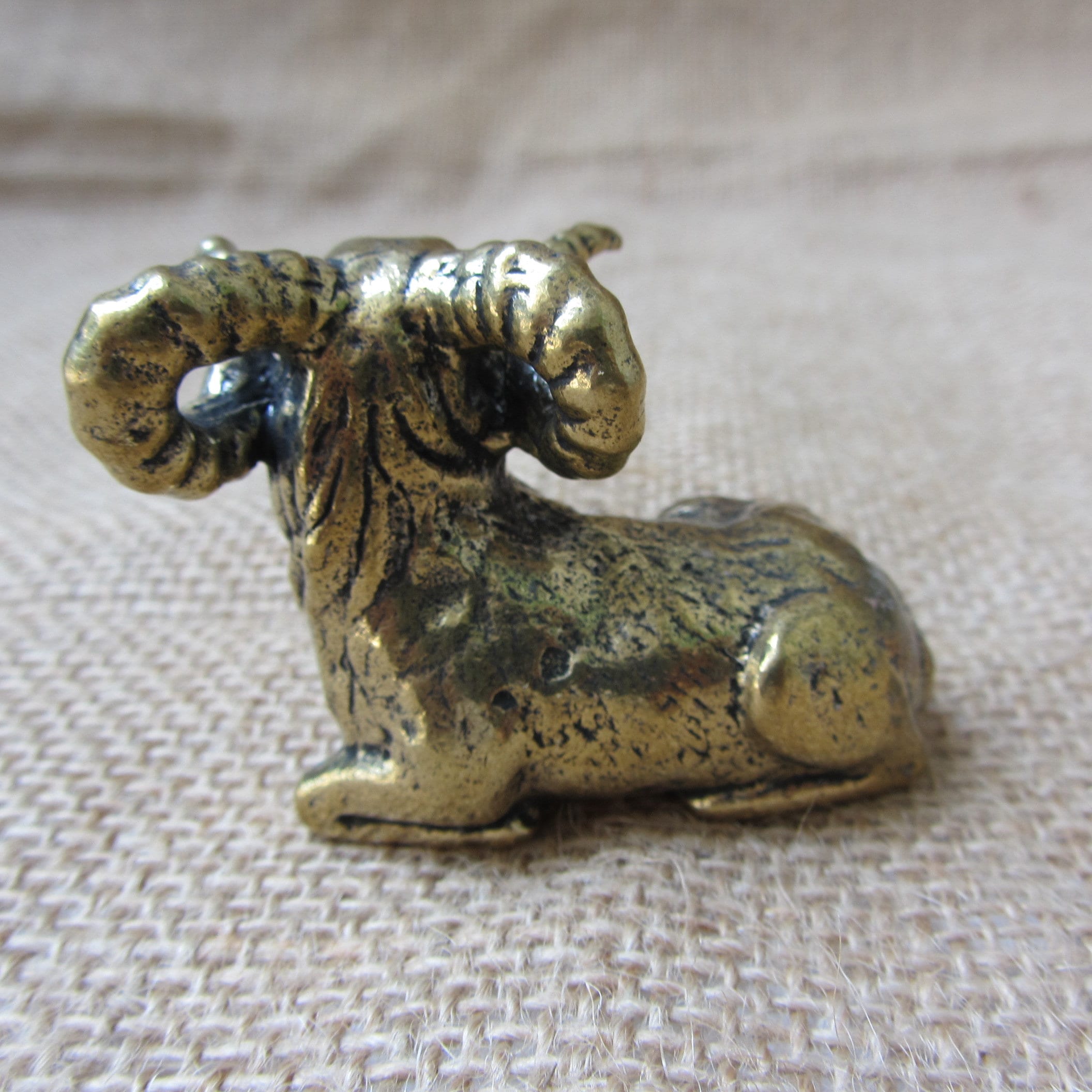 Brass Copper Exquisite Sheep Statue Handcrafted With Realistic Perfect ...