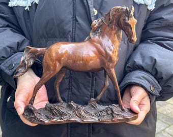 ブロンズ製跳ね馬像 – 高級ホーム＆オフィス装飾 - Etsy 日本