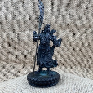 Vintage Brass GuanGong Sangharama Bodhisattva Warrior Statue, Copper Fengshui  Ornament GuanYu Jingzhou Sculpture Long-handled broadsword