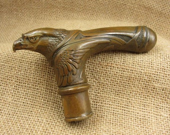 Bastón de latón con cabeza de águila para hombres y mujeres. Regalo. Mango de latón con cabeza de águila.