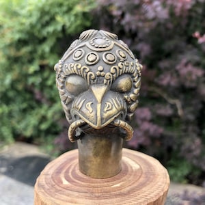 Antique Brass cute Bird statue Design Handle Head Wooden walking stick Cast Iron Decorative Fence Tip Umbrella Toppers Head Cane Tom3292
