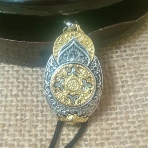 Buddhist Vajra Mahakala S 925 silver gold plated Tibet Buddhist Tantric Ritual Nepal Buddhist amulet pendant car interior decorations thm005
