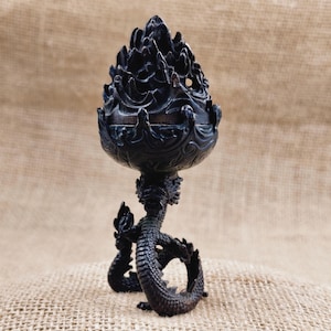 Dragon  Incense Burner,Copper Incense Cone Holder,Brass Censer,Incense Coil Burner with Sandalwood, Tranquilizing Zen Tea Ceremony Ornaments