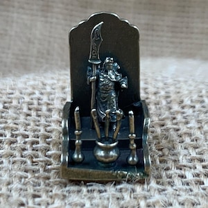Mini Vintage Brass GuanGong Sangharama Bodhisattva Warrior Statue, Copper Fengshui  Ornament GuanYu Desk Sculpture Long-handled broadsword
