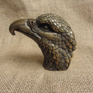 Vintage Antique brass Bald Eagle head statue eagle bust  Antique Bronze,Copper Animal Statue,American Pride Bird Sculpture Ornaments tom149