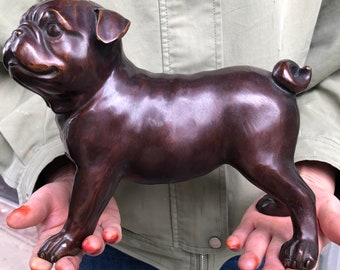 コレクターズアイテム ブロンズ製犬の像 - Etsy 日本