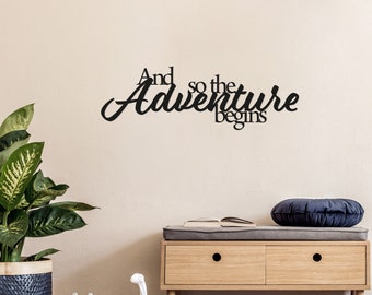 Wanddeko: adventure | Schriftzug | Wandtattoo | Ziat | Acrylglas | Wohnzimmerdeko | Wohnzimmer | Wandgestaltung |  Deko | Wandgestaltung