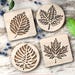 Leaf-shaped Laser Cut Coasters: Elegant Wooden Drink Coasters With ...