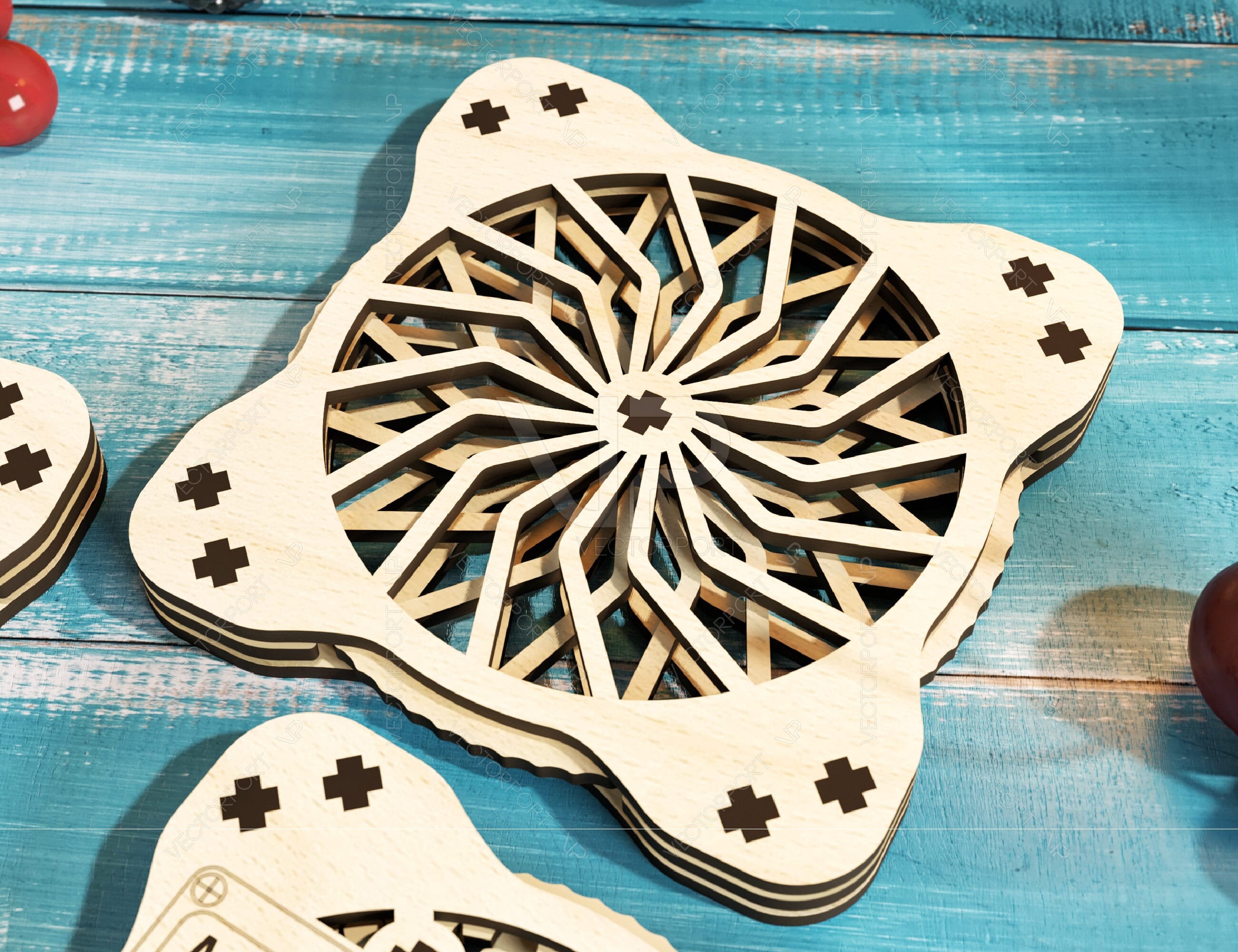 Coaster Mechanical Laser Vintage Cassette Turntable Shape Tea Coffee ...