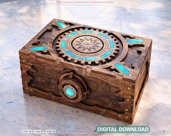 NKD Mecanigma Puzzle Box Kit - Build Your Own Steampunk Puzzle Box