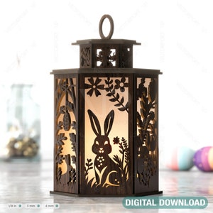 Osterlampe Kerzenhalter Ornamente Leuchte Hase Teelicht Lampe Nachtlicht Laterne Digital Download |#356|