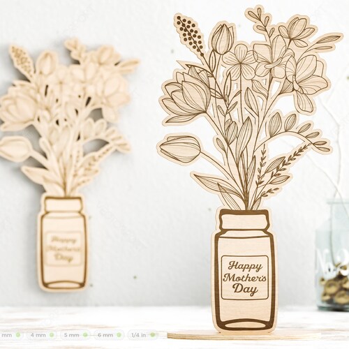 Personalized Standing Pot Flowers for Mom Mothers Day Gift - Etsy