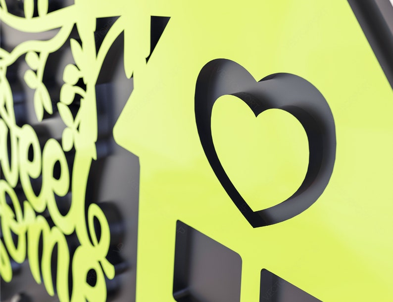 Laser Cut Key Holder Wall Mounted Decorative Hanger Love Birds Etsy