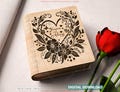 Romantic Love Book-Shaped Wooden Gift Box with Lock – Laser-Cut Card Holder & Charming Purse Favor Box Digital Downloads |#535|