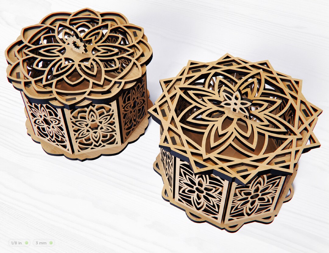 Decorative Wooden Gift Box Laser Cut Jeweler Case Wedding Love Etsy