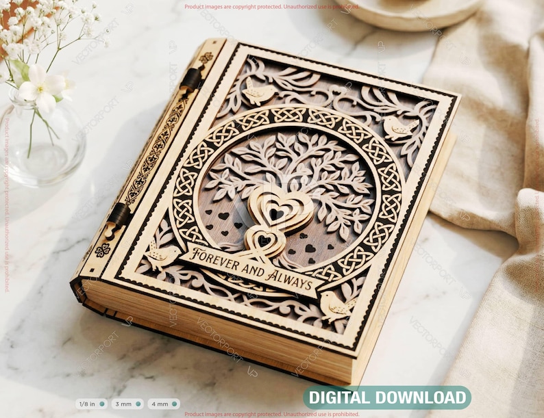 caja de madera personalizada para guardar recuerdos
