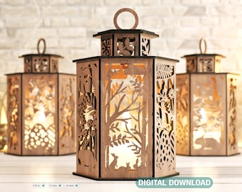 Easter Lamp Candle Holder Ornaments Light Bunny Opener Lantern Decoration Table Digital Download SVG |#194|