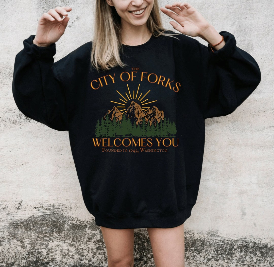 City of Forks Shirt Twilight Sweatshirt, Twilight Merch, Edward Cullen