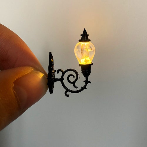 Dollhouse Miniature Lamp Wall Lamps Etsy