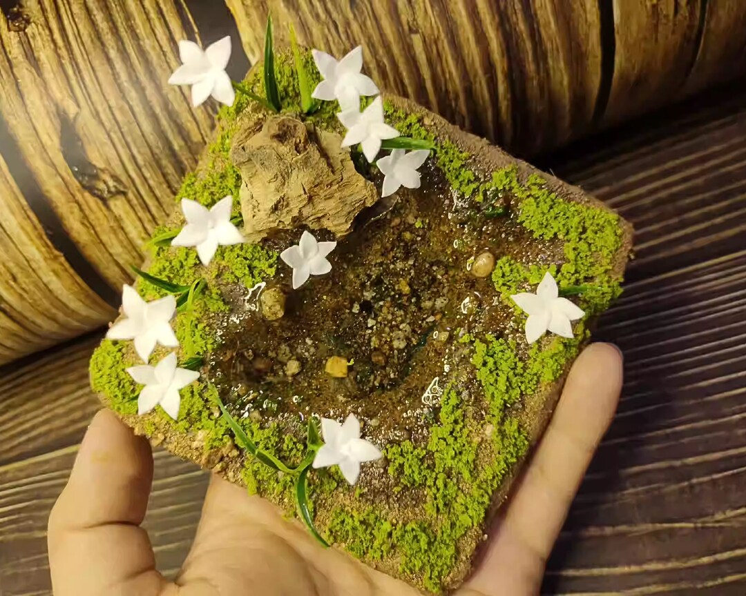 Miniature Landscape Moss Model Handmade Miniature Scene Etsy