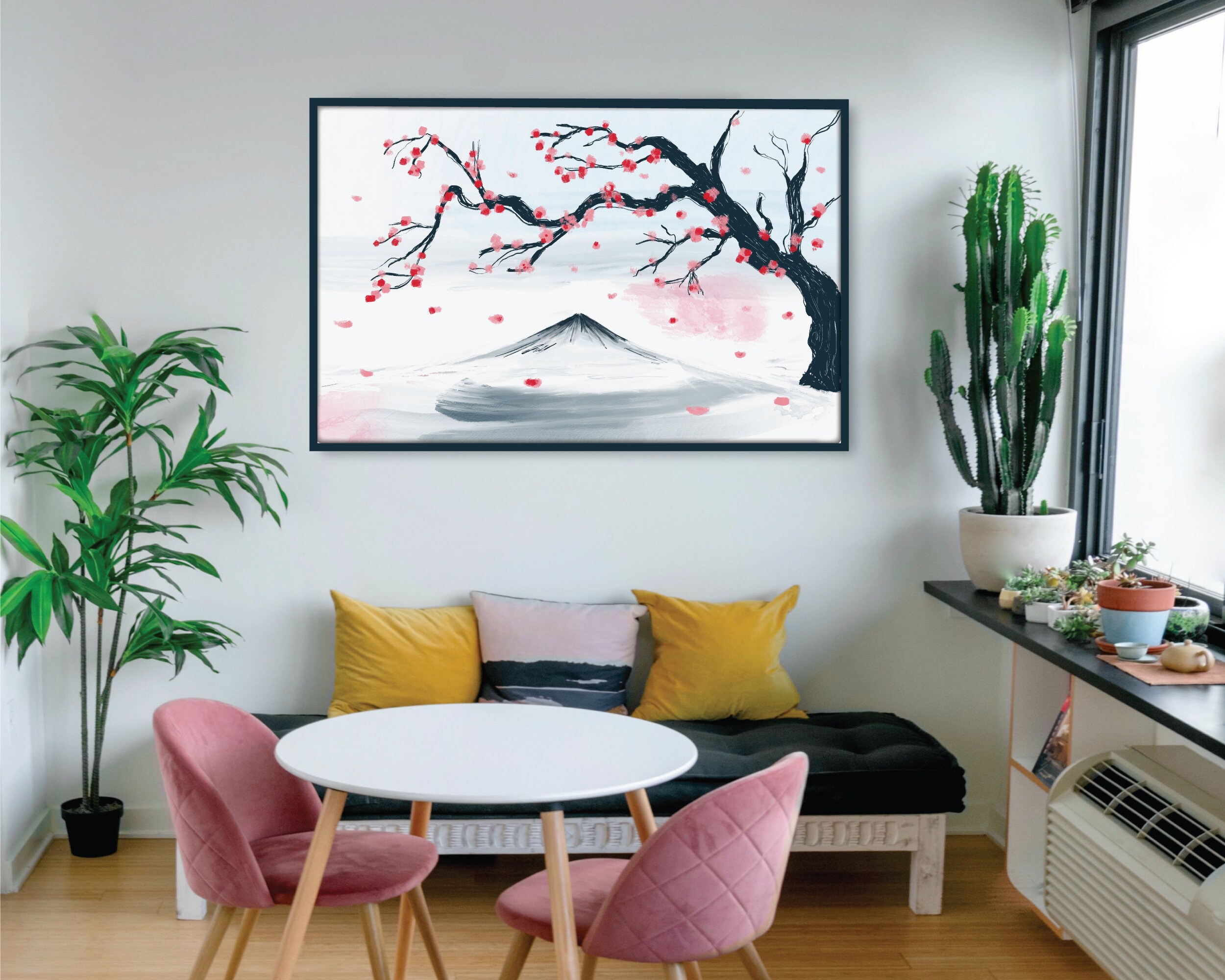 Printable Japanese Landscape Wall Art Fuji Mountain Printable Etsy